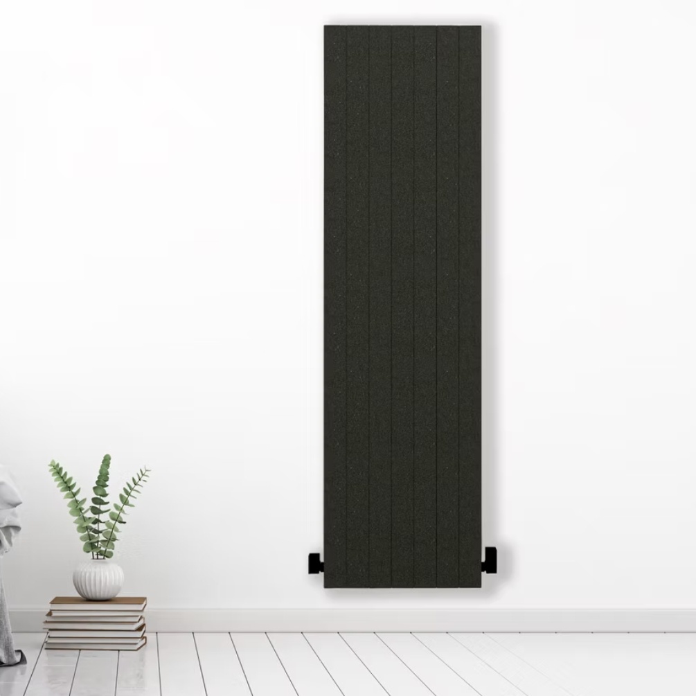 Lifestyle image of the Radox Nova 1800mm x 600mm Black Pearl Vertical Heated Radiator